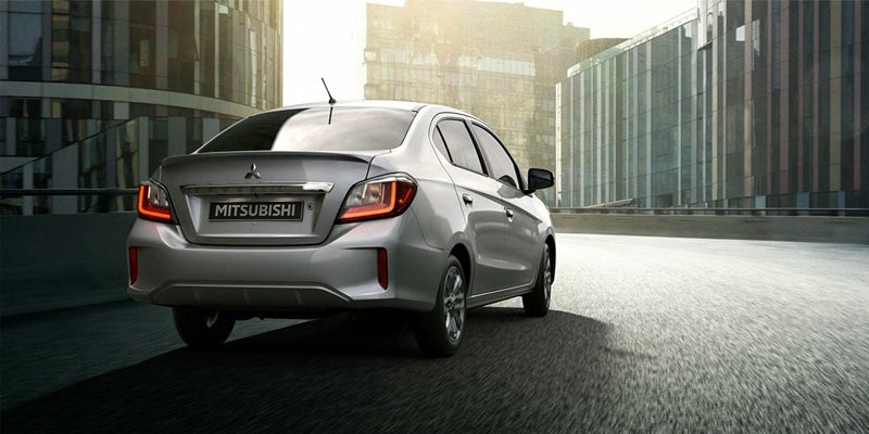 2023 Mitsubishi Mirage G4 driving down city street