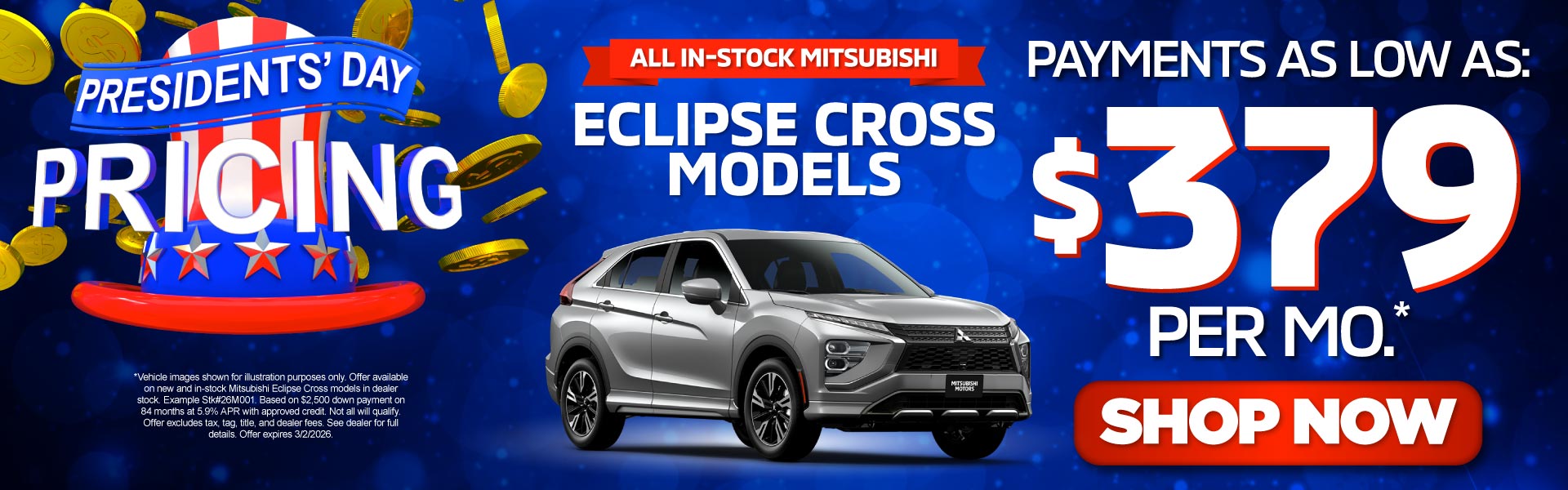 All In-Stock Mitsubishi Eclipse Cross Models	Payments As Low